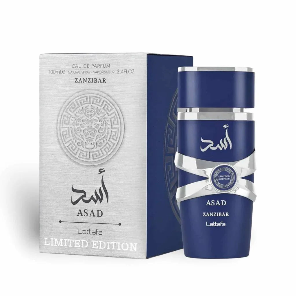 Lattafa Asad Zanzibar 100ml EDP – Parfum Bărbați Intens, Condimentat Exotic, Persistent