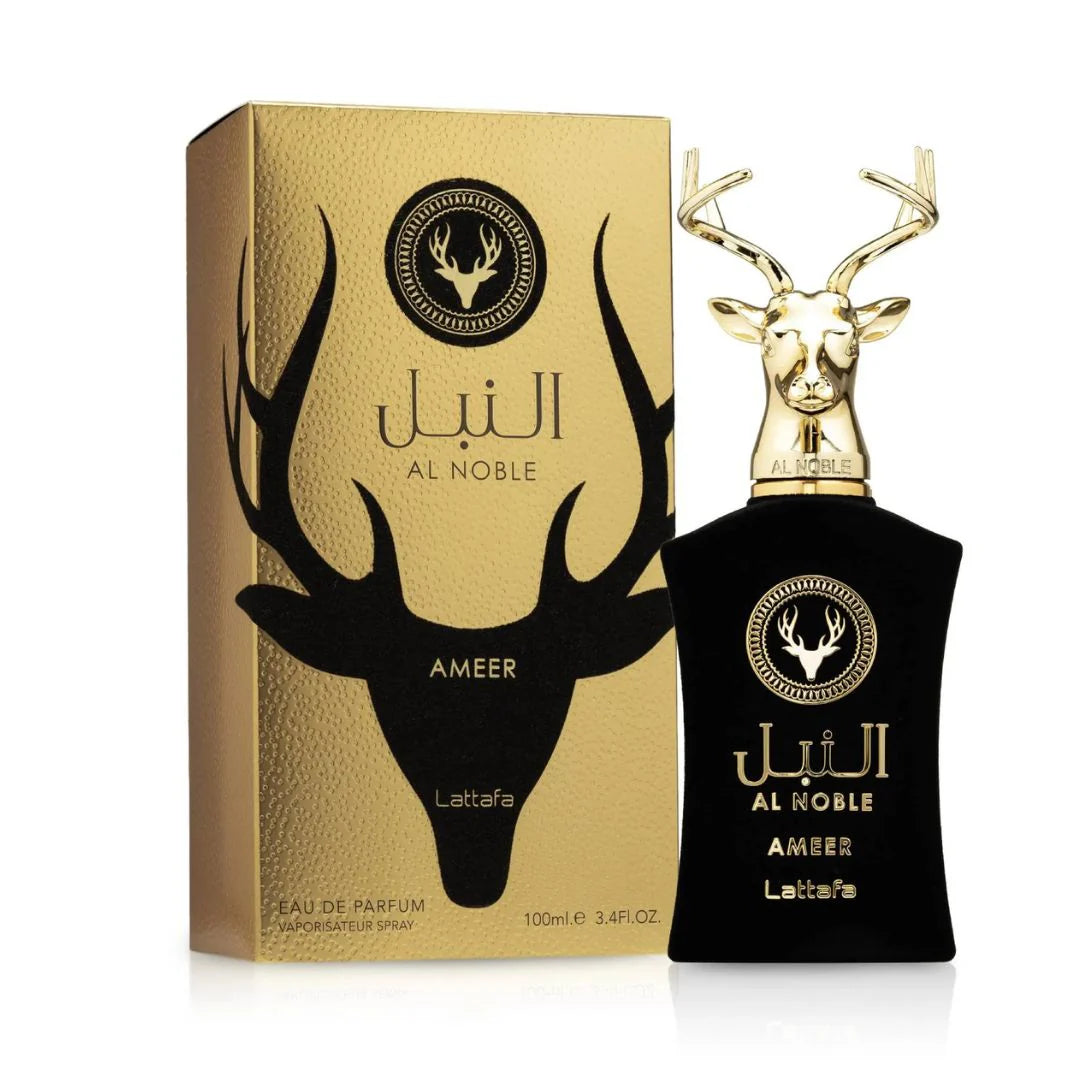 Lattafa Al Noble Ameer 100ml EDP – Parfum Bărbați Lemnos Oriental, Elegant și Persistent
