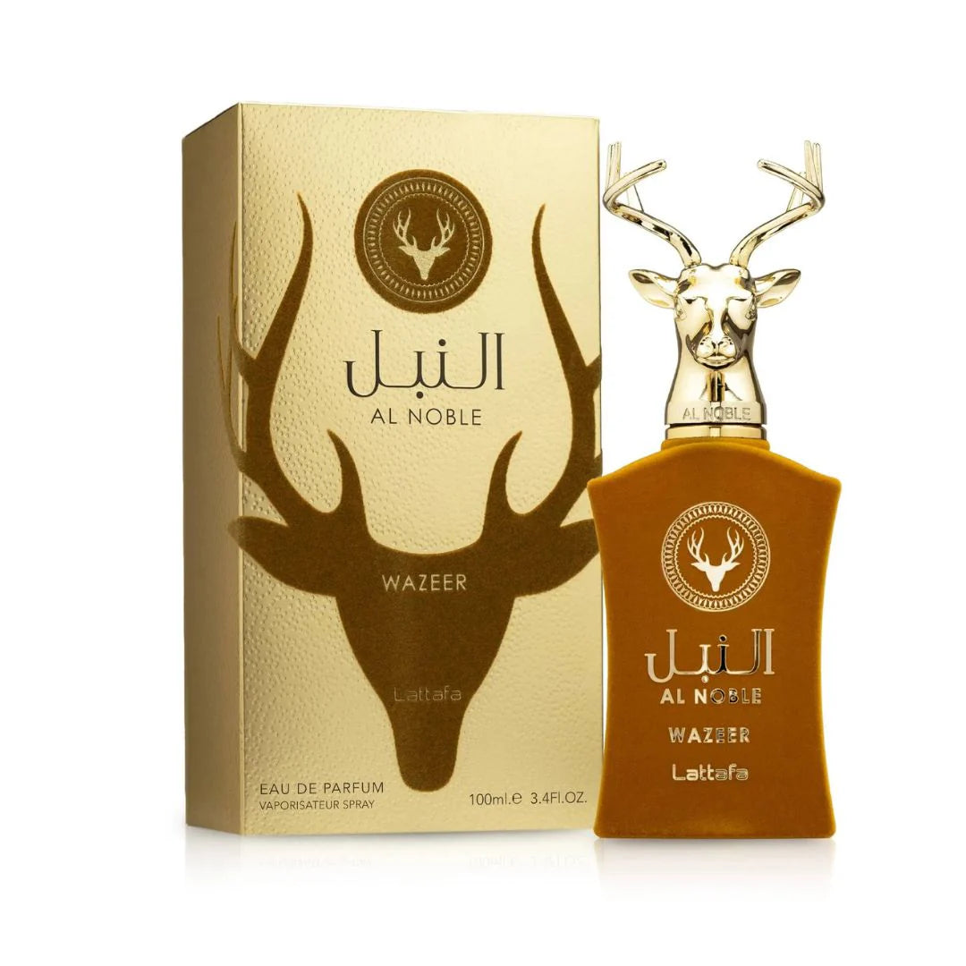 Lattafa Al Noble Wazeer 100ml EDP – Parfum Bărbați Intens Lemnos, Stil Premium și Persistent