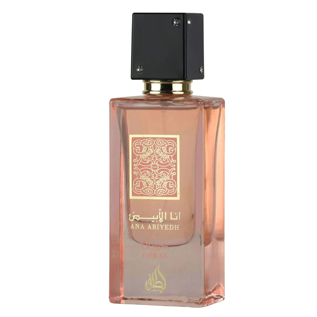 Lattafa Ana Abiyedh Coral 100ml EDP – Parfum Unisex Dulce Fresh, Modern și Atractiv