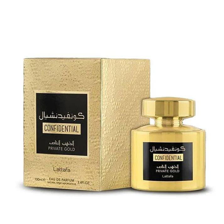Lattafa Confidential Gold 100ml EDP – Parfum Unisex Intens, Elegant, Stil Premium și Persistent